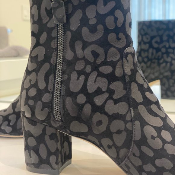 Stuart Weitzman Nirvana AnimalPrint Zip Ankle Booties - Picture 6 of 7